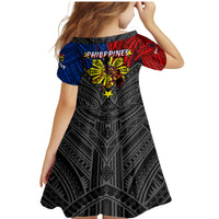 Philippines Half Sleeve Tattoo Family Matching Mermaid Dress and Hawaiian Shirt Pinoy Filipinos Sun DT02 - Polynesian Pride
