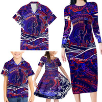Father's Day American Samoa Family Matching Long Sleeve Bodycon Dress and Hawaiian Shirt Special Dad Polynesia Paradise DT02 - Polynesian Pride