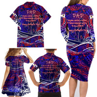 Father's Day American Samoa Family Matching Long Sleeve Bodycon Dress and Hawaiian Shirt Special Dad Polynesia Paradise DT02 - Polynesian Pride