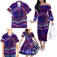 Father's Day American Samoa Family Matching Off The Shoulder Long Sleeve Dress and Hawaiian Shirt Special Dad Polynesia Paradise DT02 - Polynesian Pride
