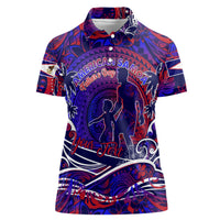 Father's Day American Samoa Women Polo Shirt Special Dad Polynesia Paradise