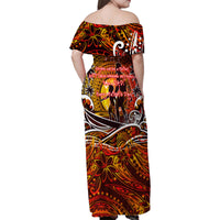 Father's Day Tonga Family Matching Off Shoulder Maxi Dress and Hawaiian Shirt Special Dad Polynesia Paradise DT02 - Polynesian Pride