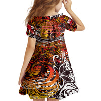 Father's Day Tonga Family Matching Short Sleeve Bodycon Dress and Hawaiian Shirt Special Dad Polynesia Paradise DT02 - Polynesian Pride