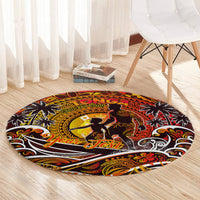 Father's Day Tonga Round Carpet Special Dad Polynesia Paradise