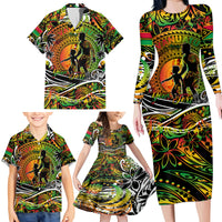 Father's Day Vanuatu Family Matching Long Sleeve Bodycon Dress and Hawaiian Shirt Special Dad Polynesia Paradise DT02 - Polynesian Pride