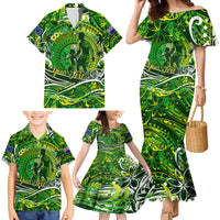 Father's Day Cook Islands Family Matching Mermaid Dress and Hawaiian Shirt Special Dad Polynesia Paradise DT02 - Polynesian Pride