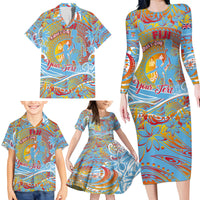 Father's Day Fiji Family Matching Long Sleeve Bodycon Dress and Hawaiian Shirt Special Dad Polynesia Paradise DT02 - Polynesian Pride