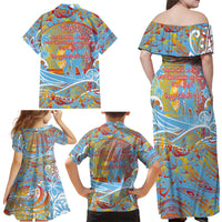 Father's Day Fiji Family Matching Off Shoulder Maxi Dress and Hawaiian Shirt Special Dad Polynesia Paradise DT02 - Polynesian Pride