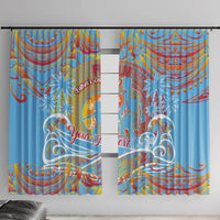 Father's Day Fiji Window Curtain Special Dad Polynesia Paradise