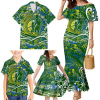 Father's Day Solomon Islands Family Matching Mermaid Dress and Hawaiian Shirt Special Dad Polynesia Paradise DT02 - Polynesian Pride