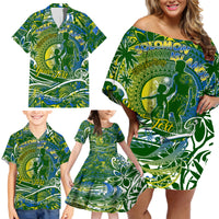 Father's Day Solomon Islands Family Matching Off Shoulder Short Dress and Hawaiian Shirt Special Dad Polynesia Paradise DT02 - Polynesian Pride