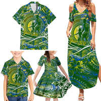 Father's Day Solomon Islands Family Matching Summer Maxi Dress and Hawaiian Shirt Special Dad Polynesia Paradise DT02 - Polynesian Pride