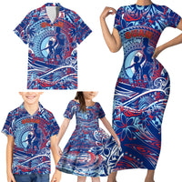 Father's Day Guam Family Matching Short Sleeve Bodycon Dress and Hawaiian Shirt Special Dad Polynesia Paradise DT02 - Polynesian Pride