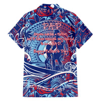 Father's Day Guam Family Matching Short Sleeve Bodycon Dress and Hawaiian Shirt Special Dad Polynesia Paradise DT02 - Polynesian Pride