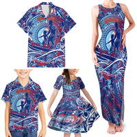 Father's Day Guam Family Matching Tank Maxi Dress and Hawaiian Shirt Special Dad Polynesia Paradise DT02 - Polynesian Pride