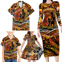 Father's Day Marquesas Islands Family Matching Long Sleeve Bodycon Dress and Hawaiian Shirt Special Dad Polynesia Paradise DT02 - Polynesian Pride