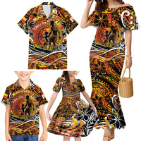 Father's Day Marquesas Islands Family Matching Mermaid Dress and Hawaiian Shirt Special Dad Polynesia Paradise DT02 - Polynesian Pride