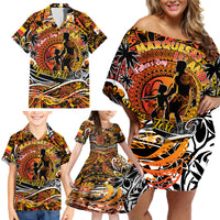 Father's Day Marquesas Islands Family Matching Off Shoulder Short Dress and Hawaiian Shirt Special Dad Polynesia Paradise DT02 - Polynesian Pride