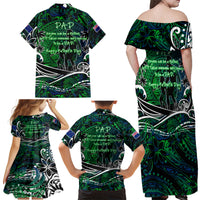 Father's Day New Zealand Family Matching Off Shoulder Maxi Dress and Hawaiian Shirt Special Dad Polynesia Paradise DT02 - Polynesian Pride