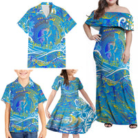Father's Day Tuvalu Family Matching Off Shoulder Maxi Dress and Hawaiian Shirt Special Dad Polynesia Paradise DT02 - Polynesian Pride