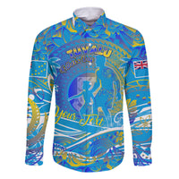 Father's Day Tuvalu Family Matching Tank Maxi Dress and Hawaiian Shirt Special Dad Polynesia Paradise