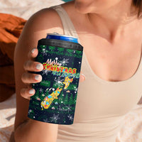 Merry Christmas New Zealand 4 in 1 Can Cooler Tumbler Xmas Travel Map DT02 - Polynesian Pride