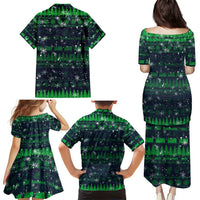 Merry Christmas New Zealand Family Matching Puletasi and Hawaiian Shirt Xmas Travel Map DT02 - Polynesian Pride
