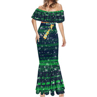 Merry Christmas New Zealand Mermaid Dress Xmas Travel Map DT02 - Polynesian Pride