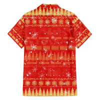 Merry Christmas Hawaii Family Matching Off The Shoulder Long Sleeve Dress and Hawaiian Shirt Xmas Travel Map DT02 - Polynesian Pride