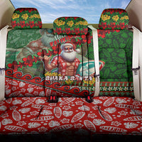 Mele Kalikimaka Shaka Santa Back Car Seat Cover Hawaiian Surf Christmas Design with Aloha Spirit DT02 One Size Green - Polynesian Pride