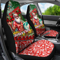 Mele Kalikimaka Shaka Santa Car Seat Cover Hawaiian Surf Christmas Design with Aloha Spirit DT02 - Polynesian Pride
