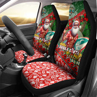 Mele Kalikimaka Shaka Santa Car Seat Cover Hawaiian Surf Christmas Design with Aloha Spirit DT02 - Polynesian Pride