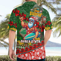 Mele Kalikimaka Shaka Santa Hawaiian Shirt Hawaiian Surf Christmas Design with Aloha Spirit DT02 - Polynesian Pride