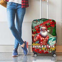 Mele Kalikimaka Shaka Santa Luggage Cover Hawaiian Surf Christmas Design with Aloha Spirit DT02 - Polynesian Pride