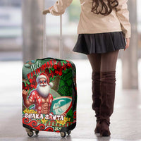 Mele Kalikimaka Shaka Santa Luggage Cover Hawaiian Surf Christmas Design with Aloha Spirit DT02 - Polynesian Pride
