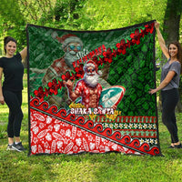Mele Kalikimaka Shaka Santa Quilt Hawaiian Surf Christmas Design with Aloha Spirit DT02 - Polynesian Pride