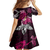 Breast Cancer Mermaid Polynesia Family Matching Off The Shoulder Long Sleeve Dress and Hawaiian Shirt Faith Hope Love DT02 - Polynesian Pride