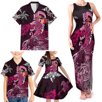 Breast Cancer Mermaid Polynesia Family Matching Tank Maxi Dress and Hawaiian Shirt Faith Hope Love DT02 - Polynesian Pride