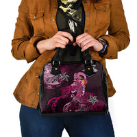Breast Cancer Mermaid Polynesia Shoulder Handbag Faith Hope Love