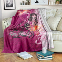 Breast Cancer New Zealand Blanket Maori Aotearoa Girl Pink Out DT02 Pink - Polynesian Pride