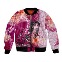 Breast Cancer New Zealand Bomber Jacket Maori Aotearoa Girl Pink Out DT02 Unisex Pink - Polynesian Pride