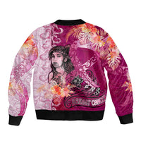 Breast Cancer New Zealand Bomber Jacket Maori Aotearoa Girl Pink Out DT02 - Polynesian Pride