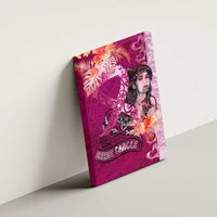 Breast Cancer New Zealand Canvas Wall Art Maori Aotearoa Girl Pink Out DT02 - Polynesian Pride