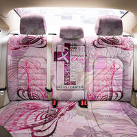 Breast Cancer Polynesian Back Car Seat Cover I Can Do All Things Through Christ