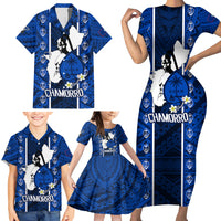 Guam Chamorro Warrior Family Matching Short Sleeve Bodycon Dress and Hawaiian Shirt Traditional Tribal Patterns DT02 - Polynesian Pride
