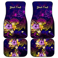 Wallis and Futuna Car Mats Whale Hibiscus Polynesian DT02 - Polynesian Pride
