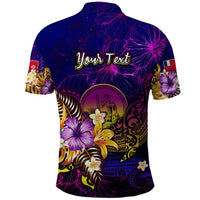 Wallis and Futuna Polo Shirt Whale Hibiscus Polynesian