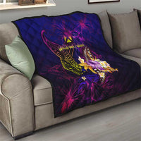Wallis and Futuna Quilt Whale Hibiscus Polynesian