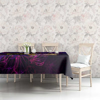 Tahiti French Polynesia Tablecloth Whale Hibiscus Polynesian