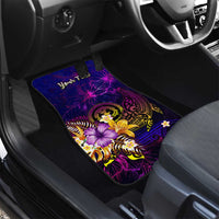 Northern Mariana Islands Car Mats Whale Hibiscus Polynesian DT02 - Polynesian Pride